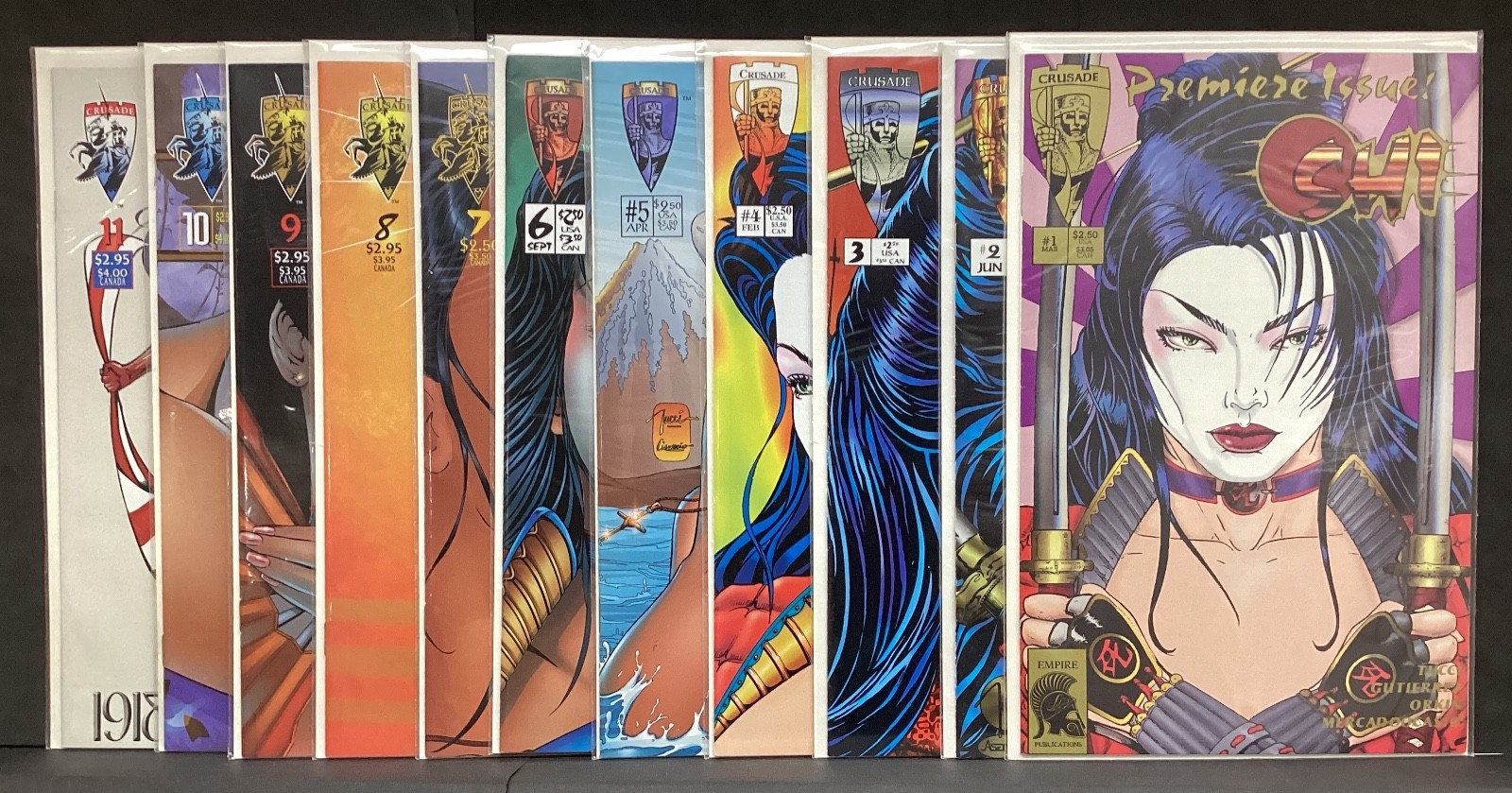 Crusade Comics Shi: The Way of the Warrior 1994 #1 VF, 2 3 4 5 6 7 8 9 10 11 NM