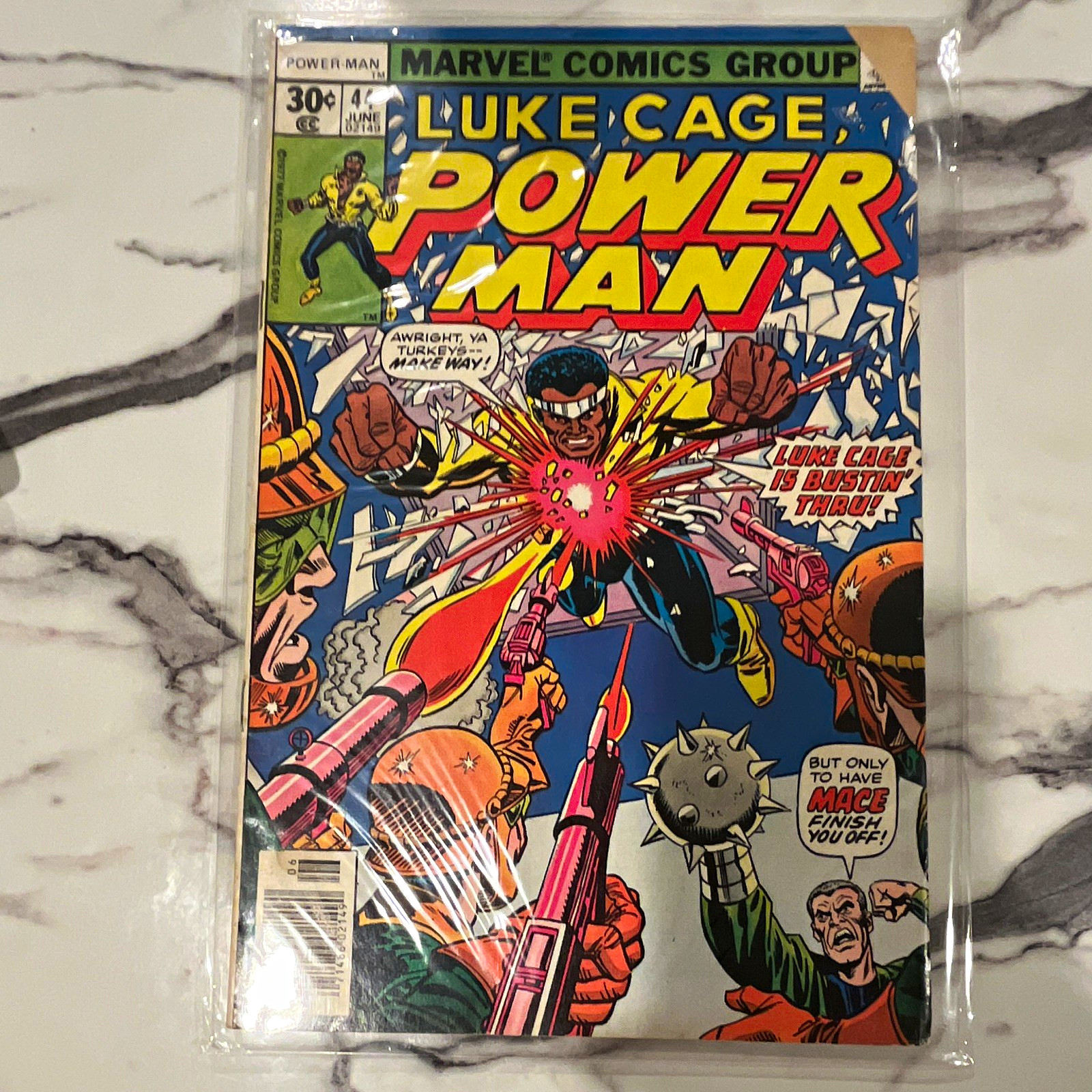 Marvel Comics Group Luke Cage, Power Man #44 1976 Bronze Age Mantlo/Tuska