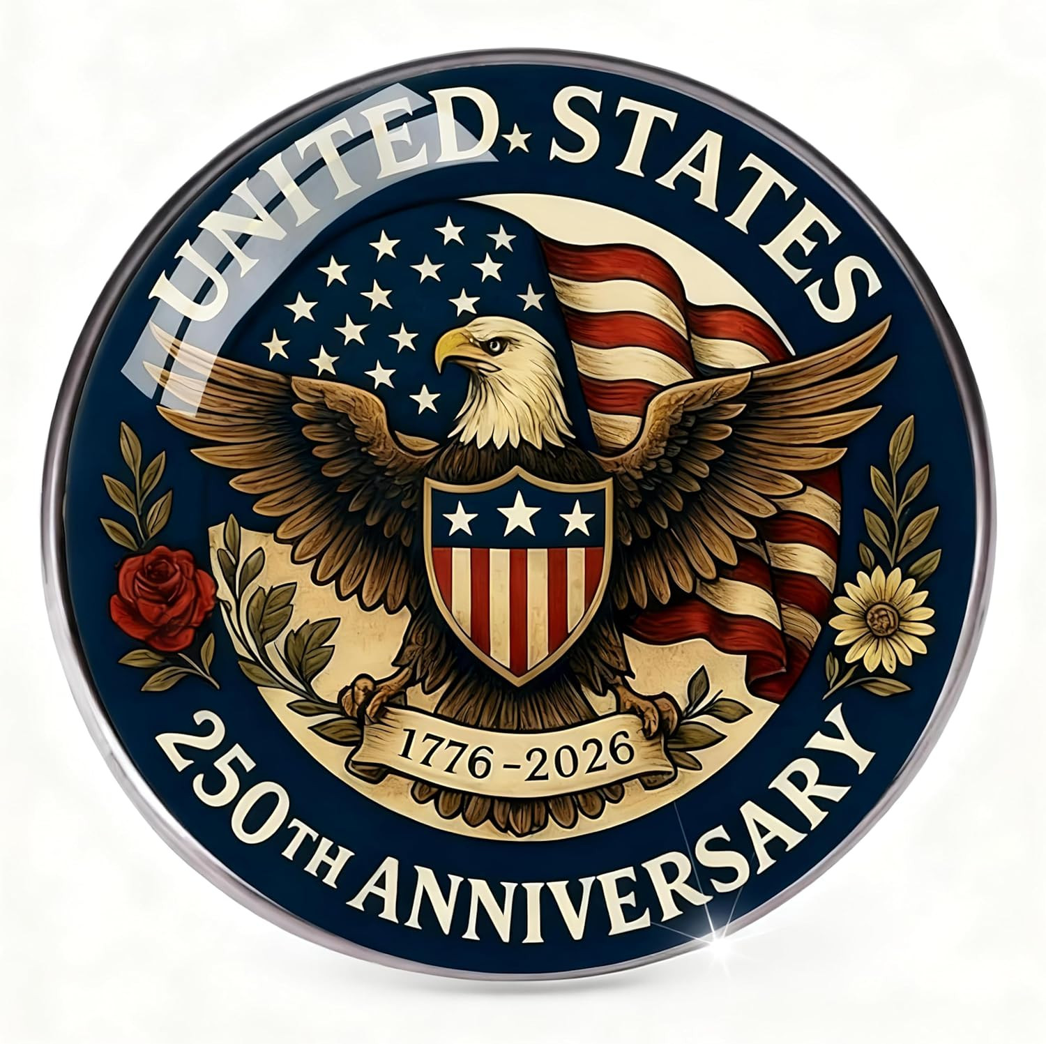 USA 250th Anniversary Lapel Pin 1776-2026 Patriotic Collectible Gift