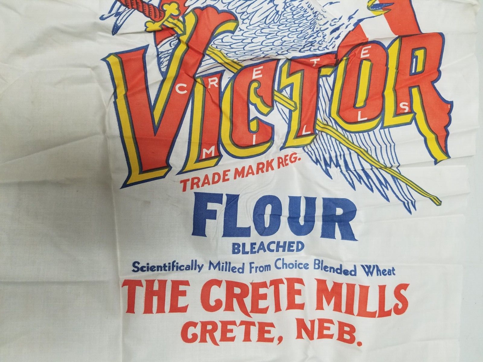 Vintage Bemis Victor 24 lb Flour Sack (V)