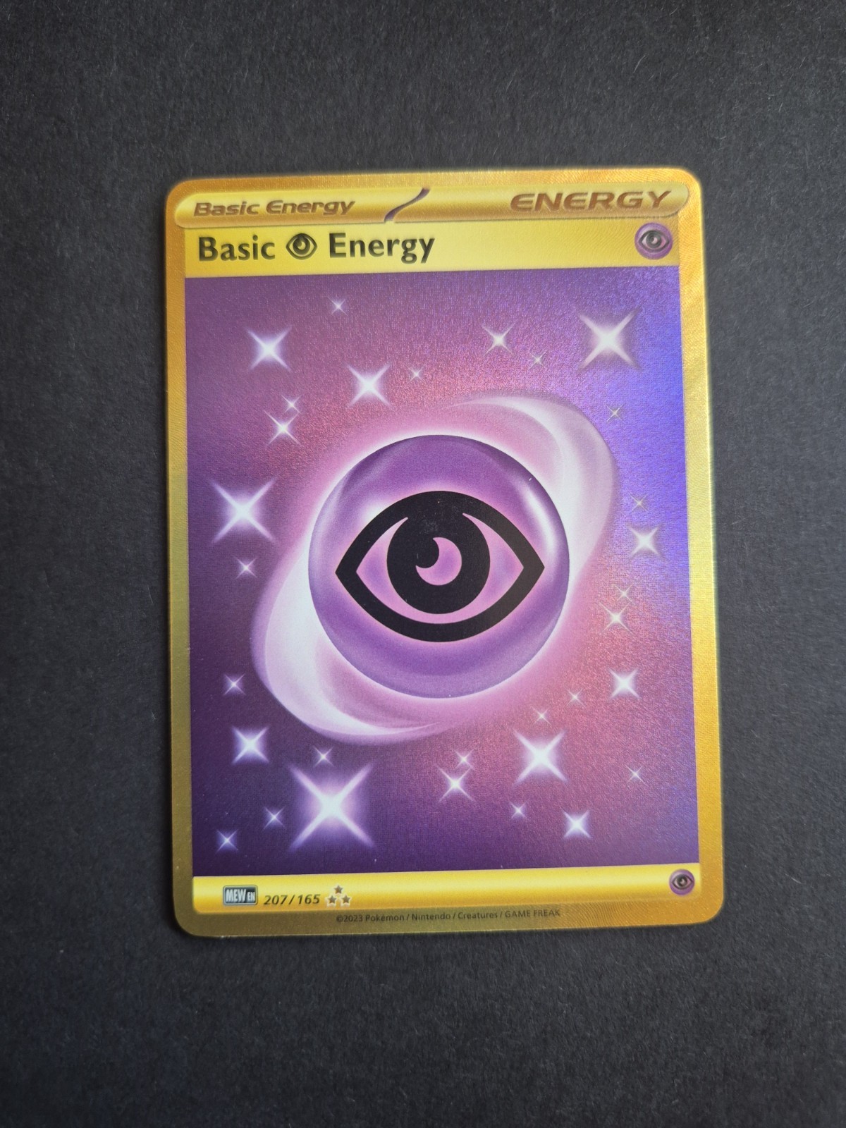 Pokémon TCG Basic Psychic Energy Scarlet & Violet 151 207/165 Holo Hyper Rare