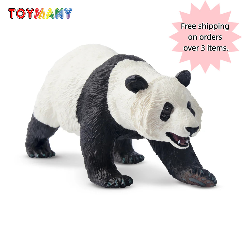 Toymany Earth Panda Figurine Realistic Collectible Animal Figurine Toy Gift