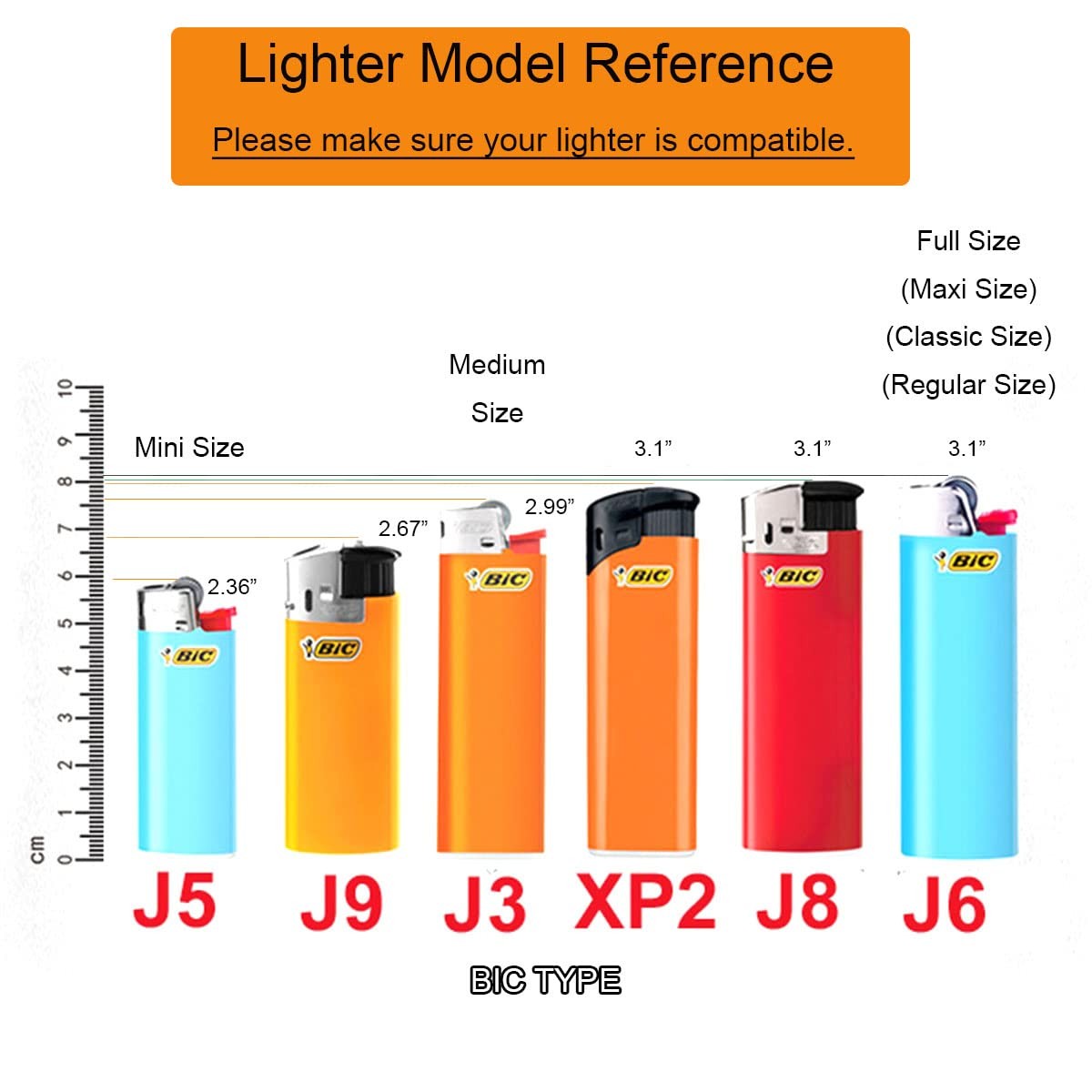 Lucklybestseller Heavy Lighter Case 7.9×2.8×1.7CM (3.1×1.1×0.7inches), Silver