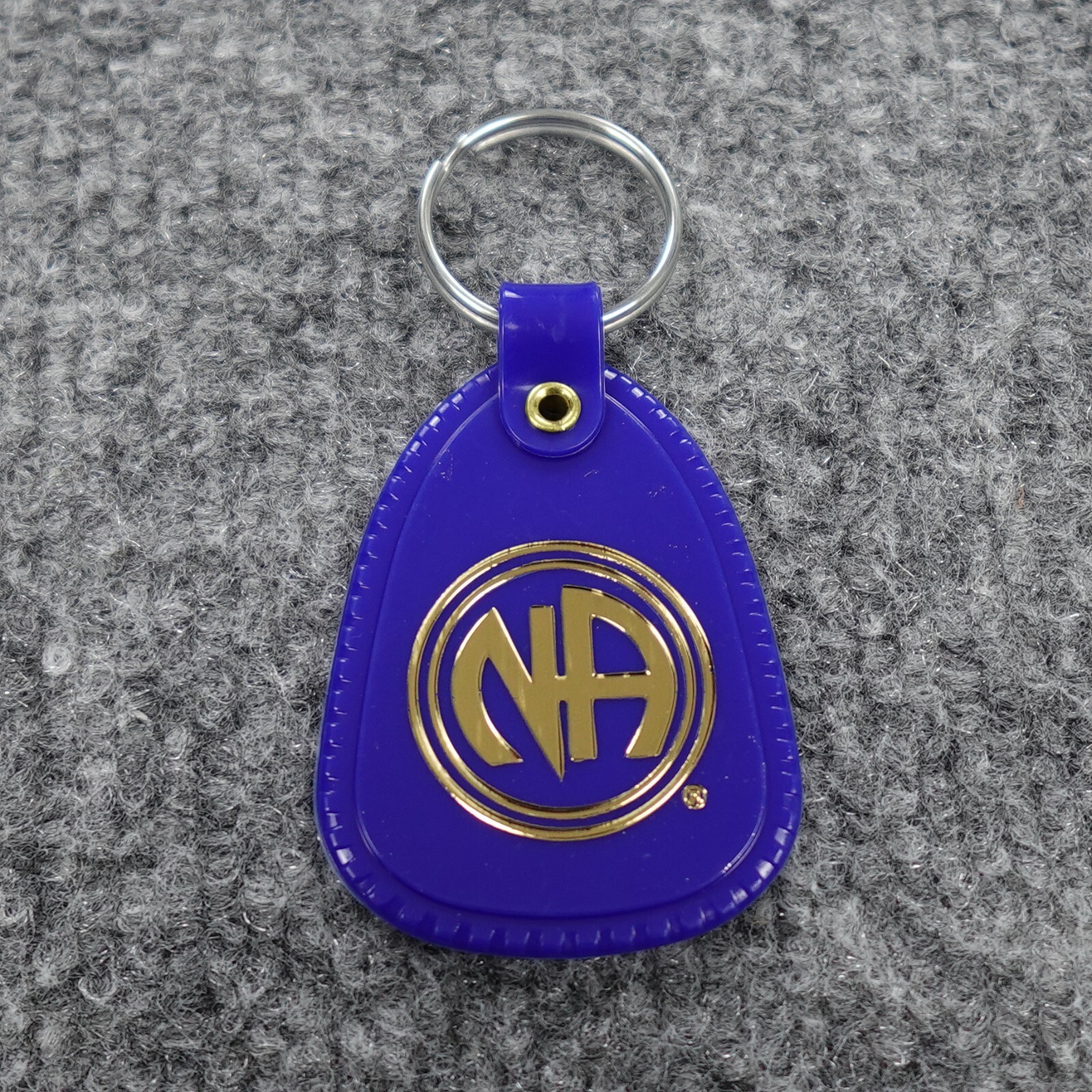 Narcotics Anonymous Key Tag Blue 6 Months Clean Time Recovery NA Keytag Keychain