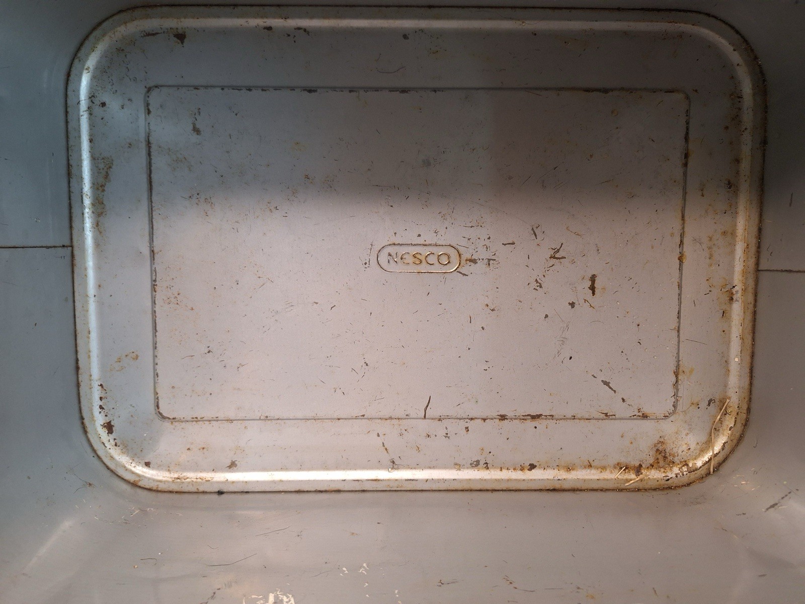 Vntg. Nesco Picnicryte Yellow/Black Plaid Metal Picnic Basket, Picnic Tin