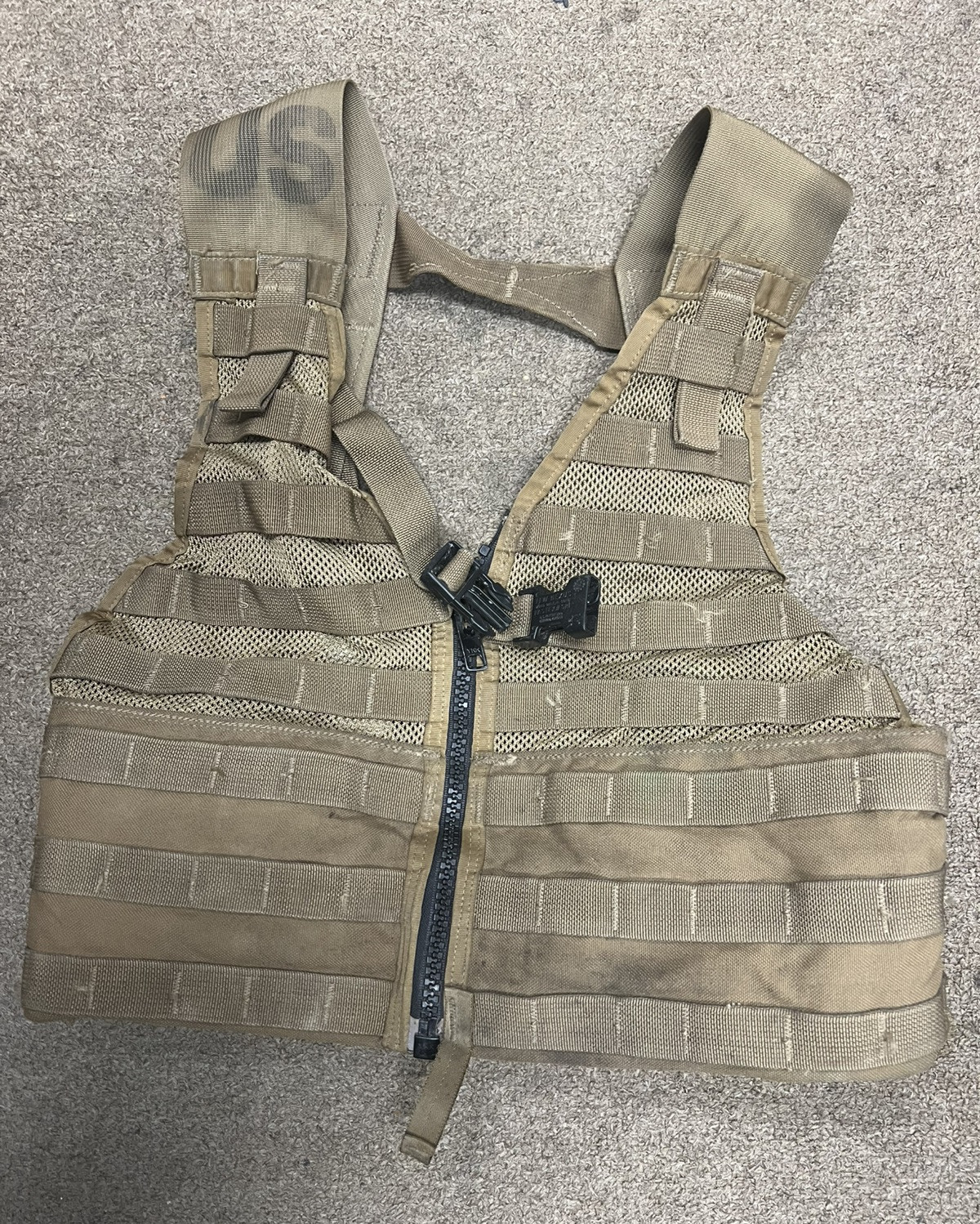 Specialty Defense Systems SDS Zippered FLC VEST Style 4117 Tactical Vest Coyote