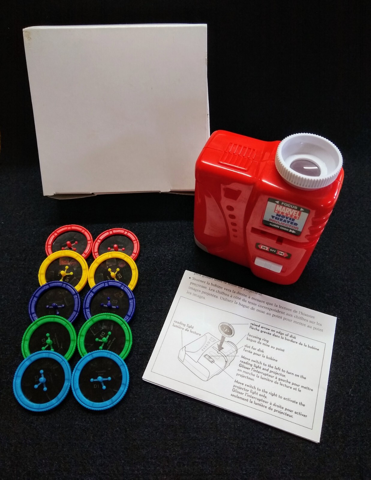 Marvel Heroes Movie Theater Projector Set – 10 Disc’s with Instructions
