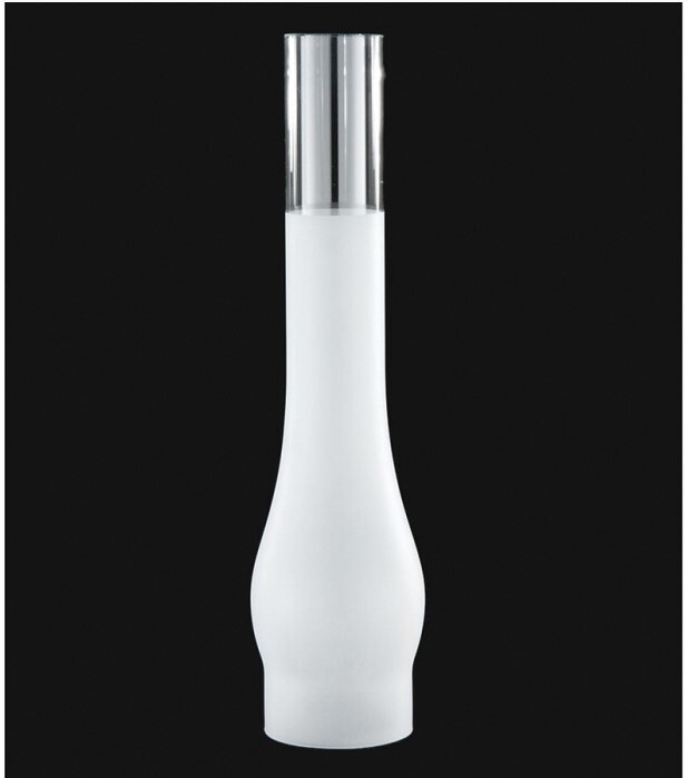 BP Lamp 3″ x 14″ Tall Frosted Glass Oil Lamp Chimney #57973