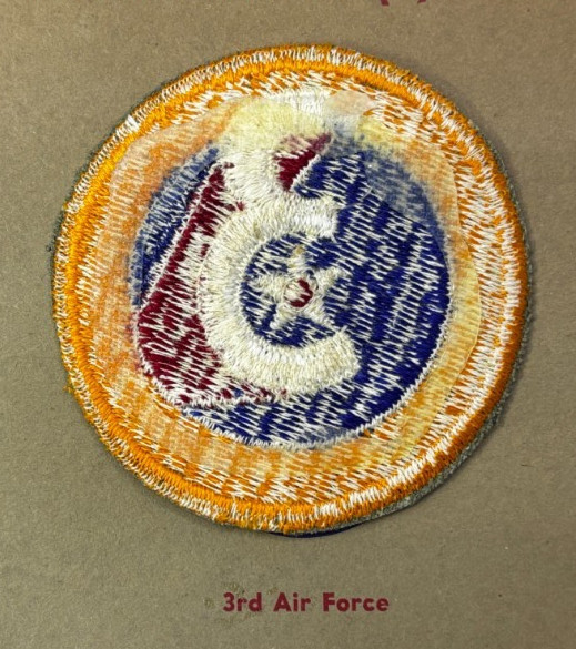 Kay Adams Collection WW 2 AAF 3rd Air Force Patch Inv# KA016