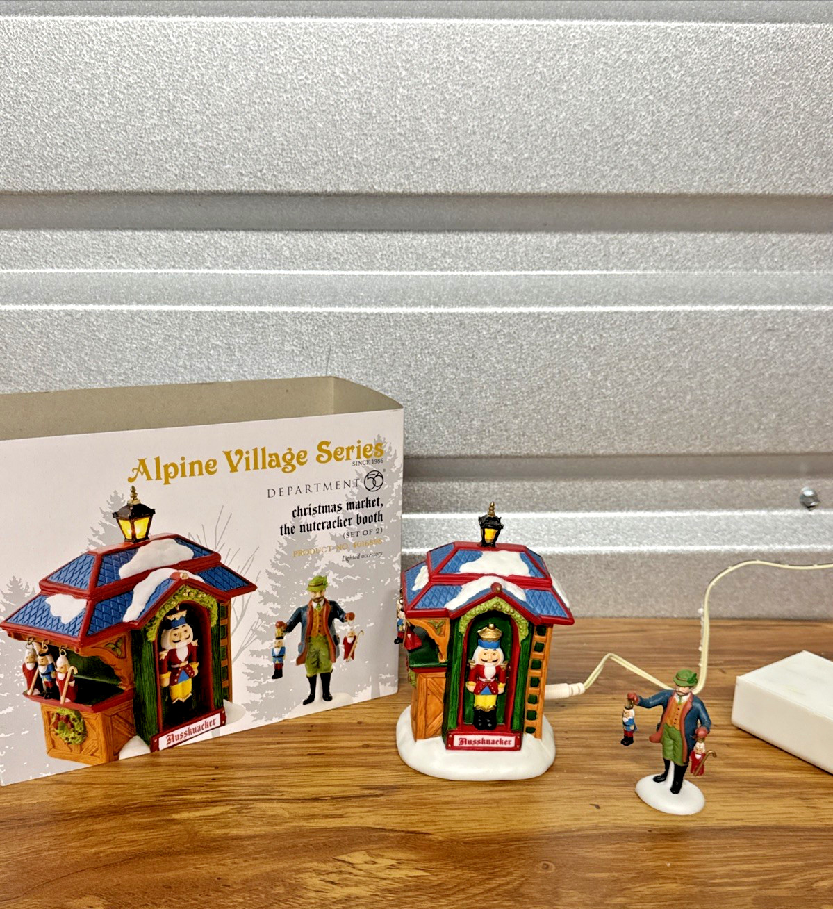 Dept 56 Alpine Village Christmas Market The Nutcracker Booth 4016898 w/ Box
