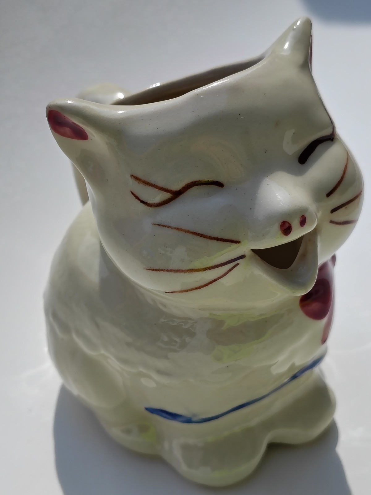 VTG Shawnee USA Patented Puss ‘n Boots Kitty Cat Creamer Pitcher Cream Milk Jar