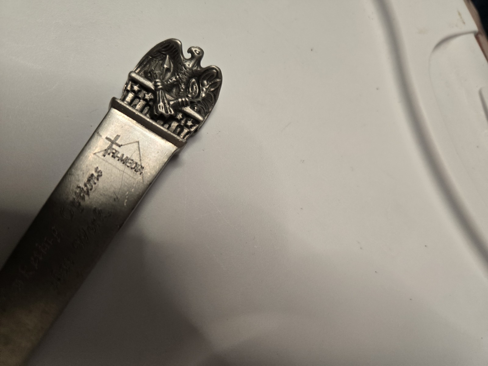 VINTAGE LP AMERICAN EAGLE PRESIDENTIAL SERIES PEWTER LETTER OPENER