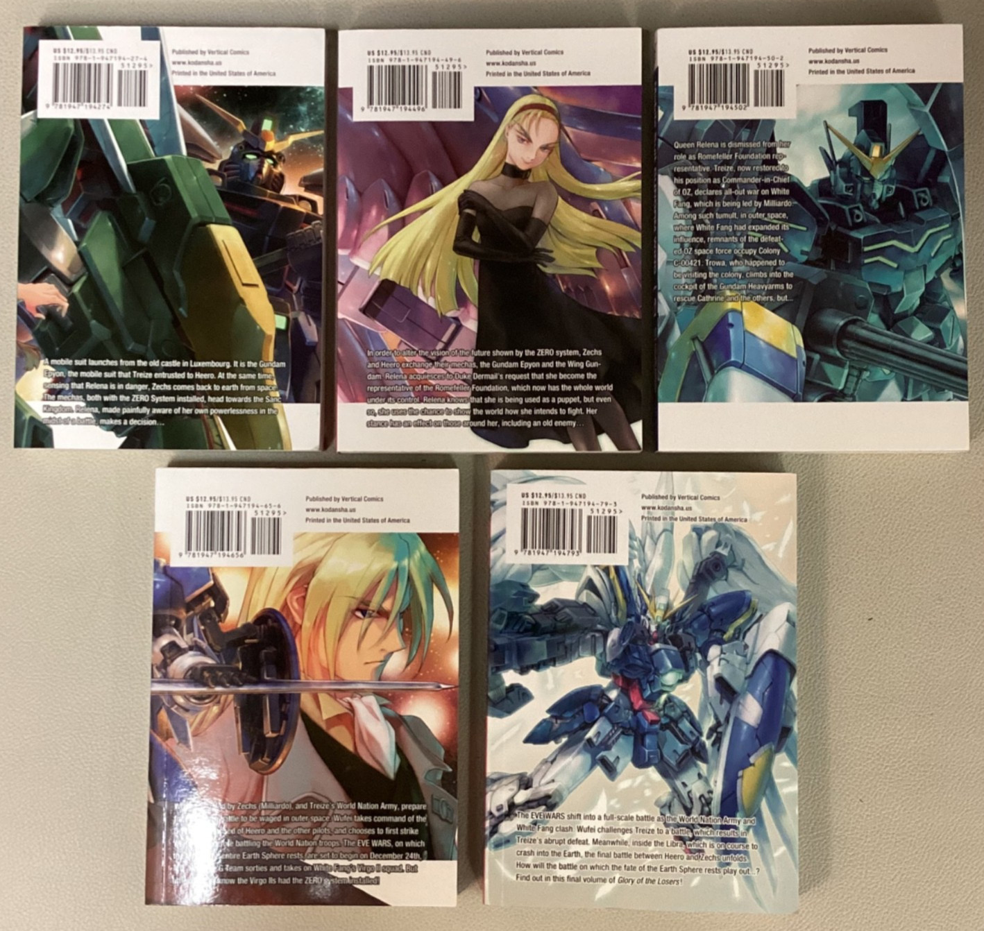 MOBILE SUIT GUNDAM WING : ENDLESS WALTZ Manga Volumes 1-14 Complete Lot of 14