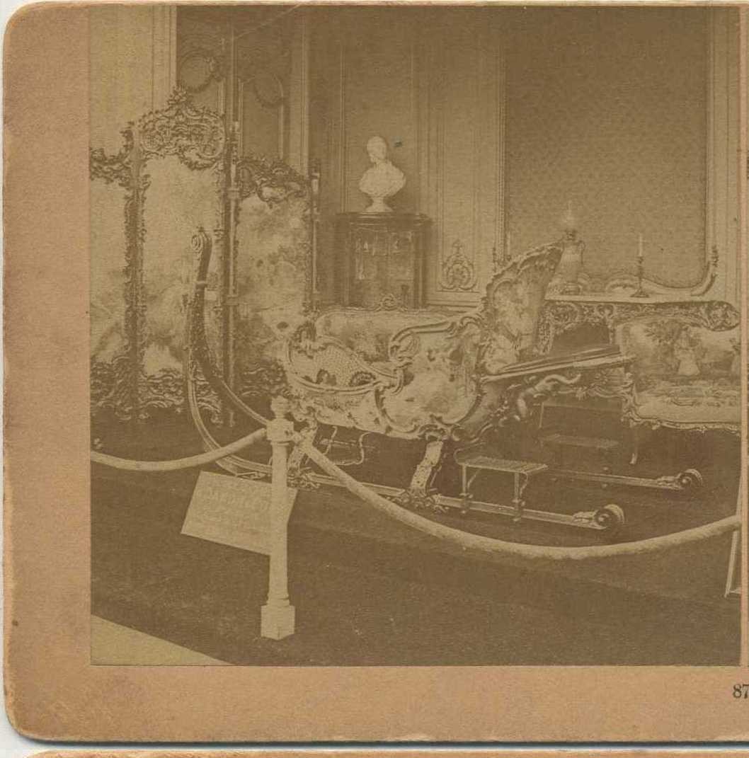 Golden Sleigh, French Exhibition, c1890, Chicago, Illinois, Kilburn, Exhibitions
