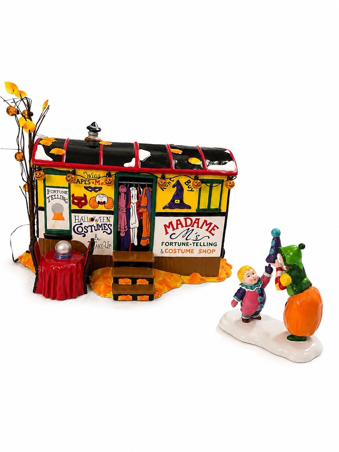 Department 56 Snow Village Halloween Illuminated House Set of 2 w/ Box