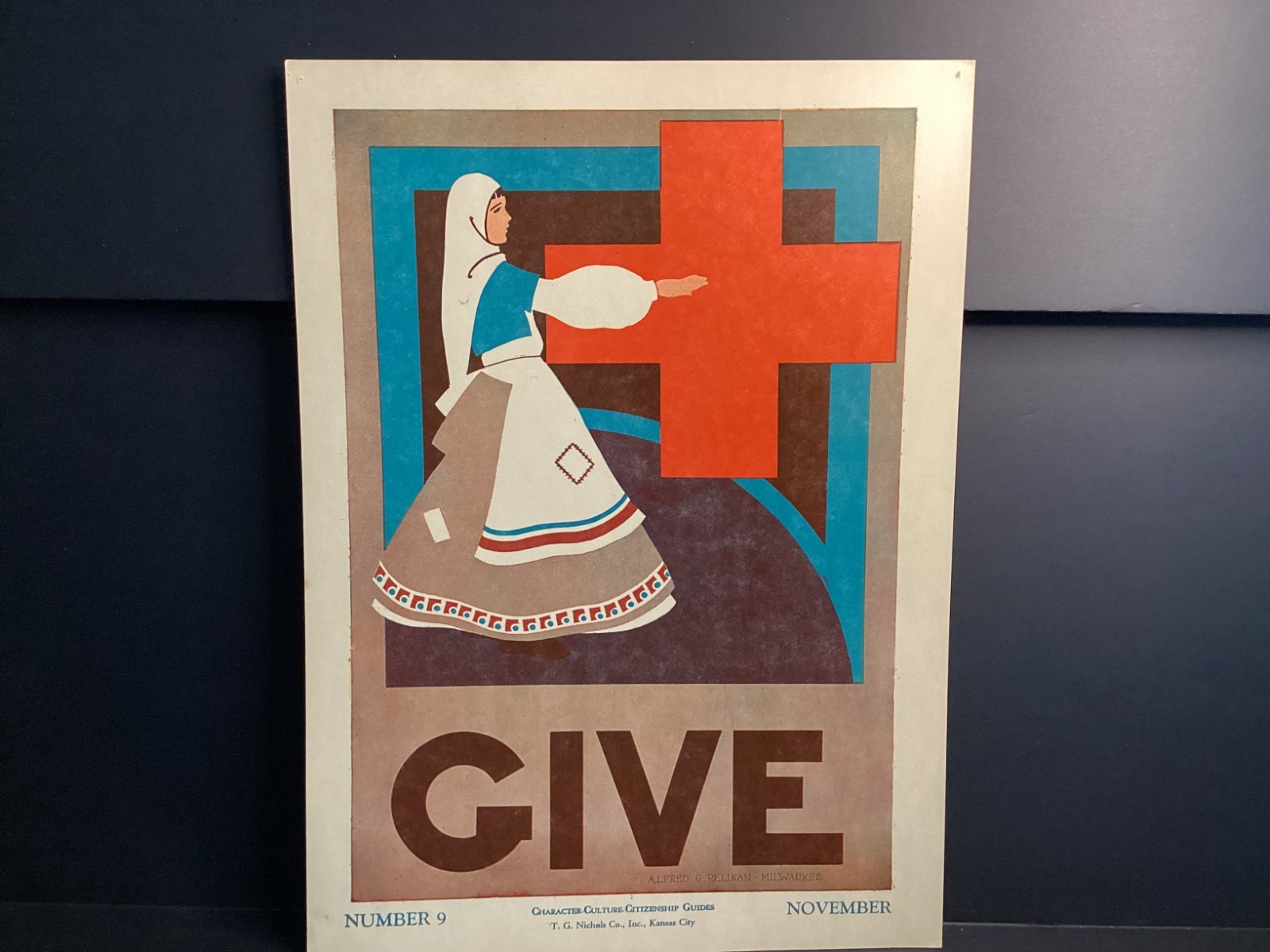 RARE Vintage Character Culture Citizenship RED CROSS Poster 1930’s-40’s