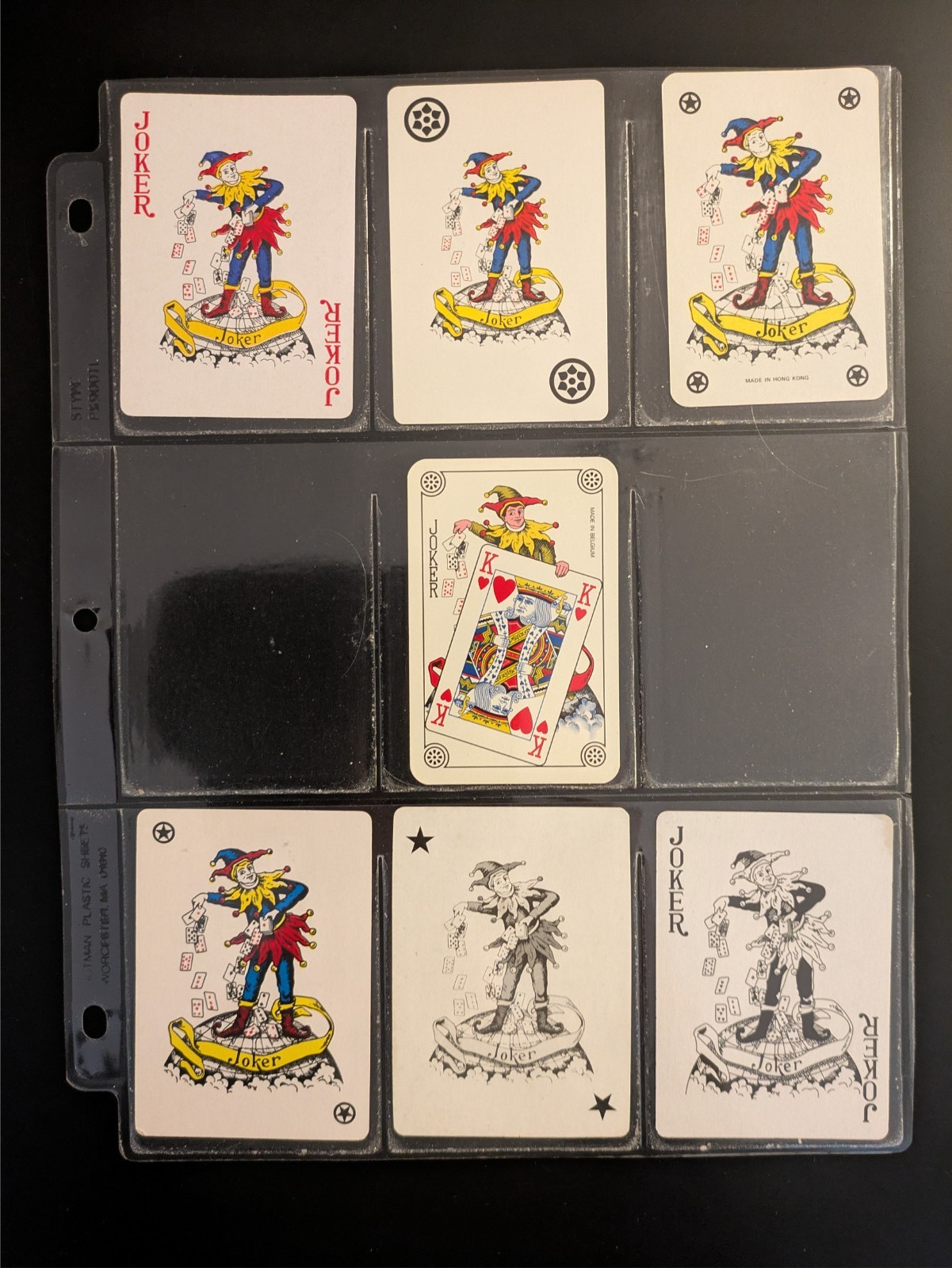 #16 – 7 Different SCATTERMAN JOKERS Single Swap Playing Cards – Free Ship