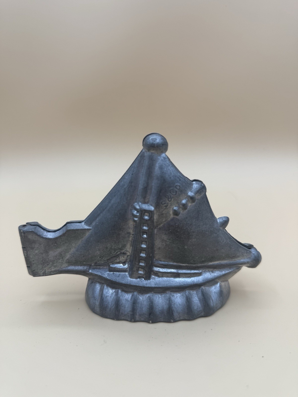 Antique 1899 S&Co Sailboat Chocolate Mold #553, Rare Victorian Confectionery