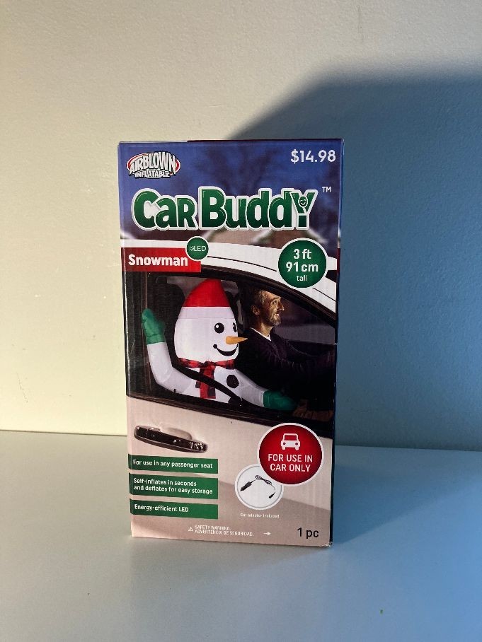 SNOWMAN Car Buddy Never Used Sealed Box