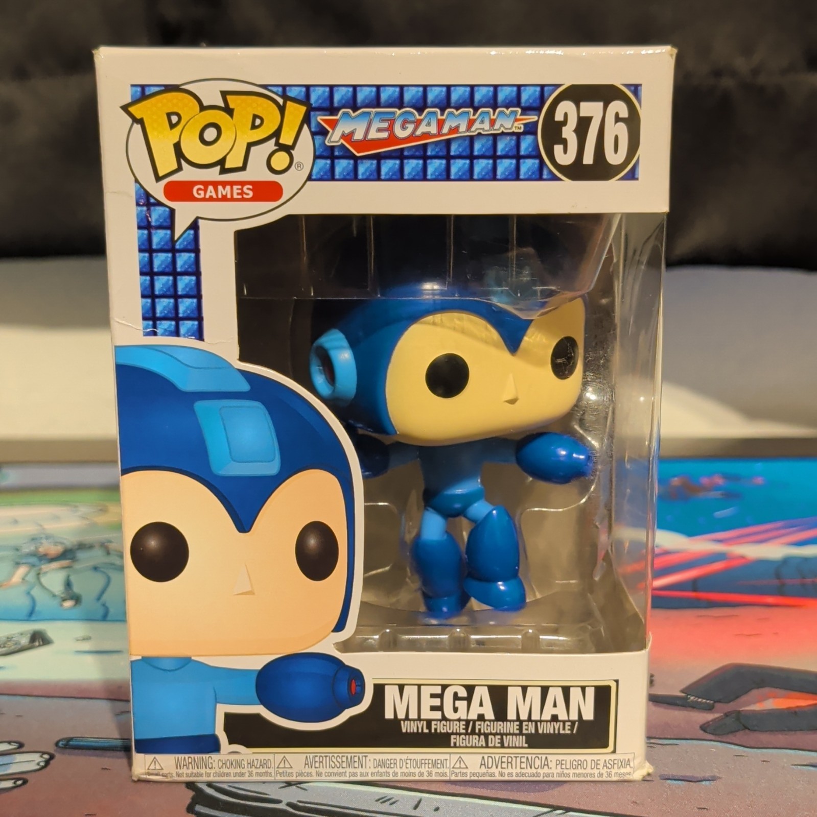 Funko Pop! Games Mega Man #376 Video Games Blue Vinyl Pop! Vinyl Figure