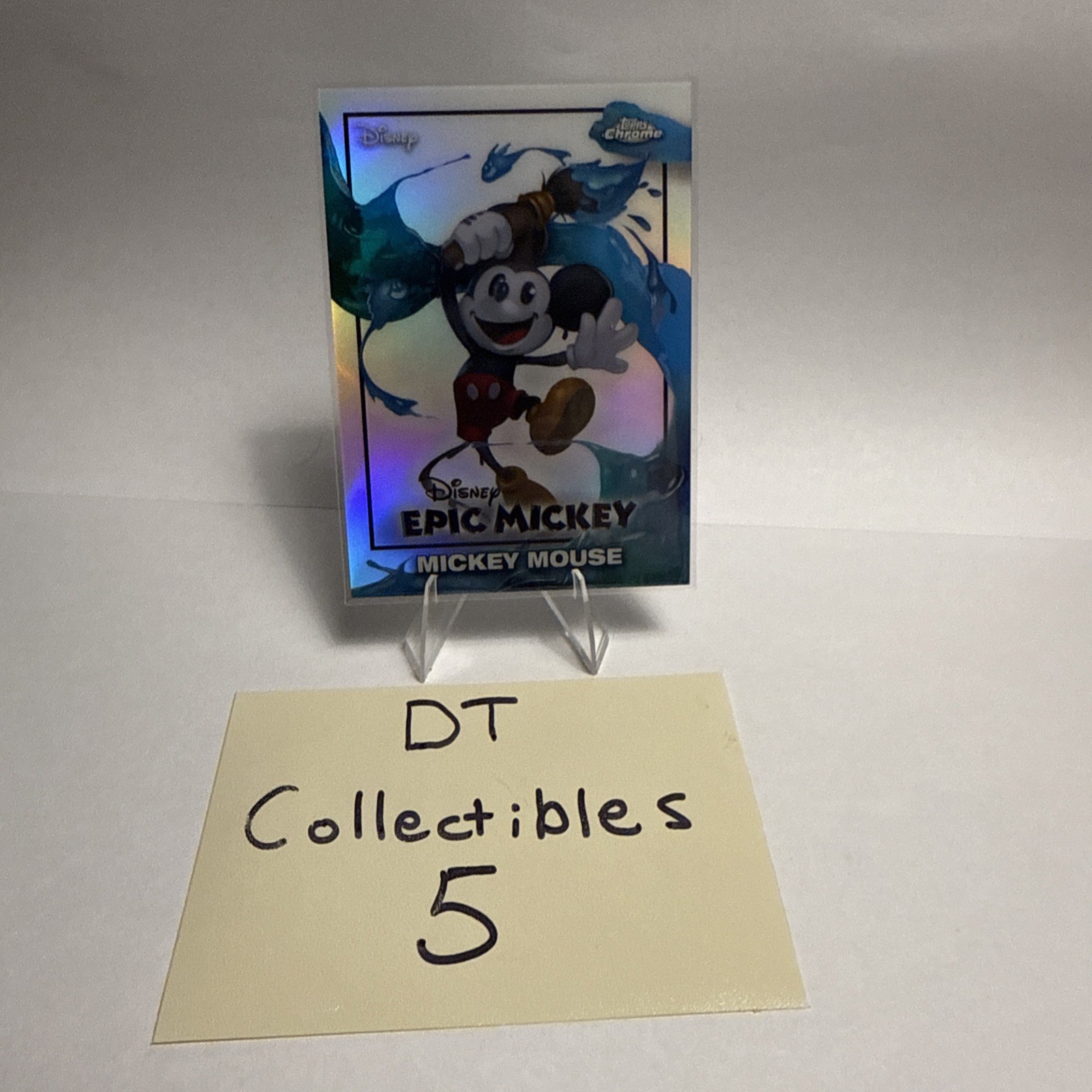 2026 Topps Disney Neon Chrome Mickey Mouse Epic Mickey #EM-1
