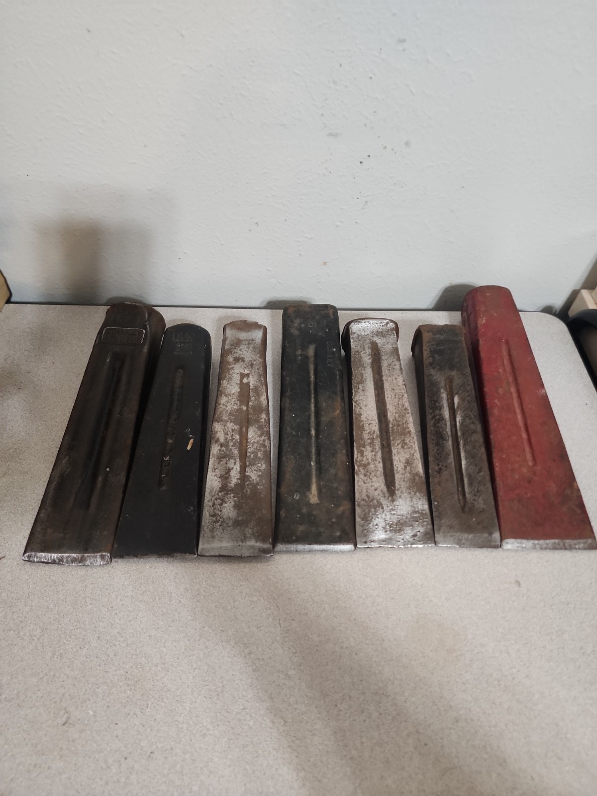 7 USA Made Wood Splitting Wedges 31 Lbs. PLUMB STANLEY WOODINGS VERONA