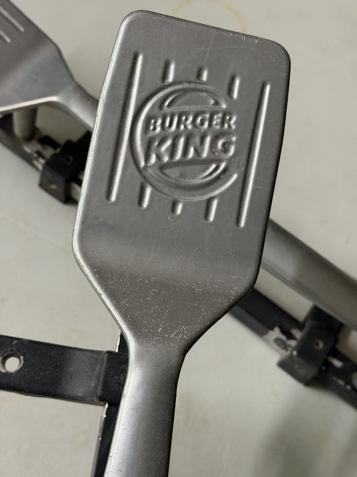 Vintage PAIR Burger King Restaurant Spatula Door Handles (f2)