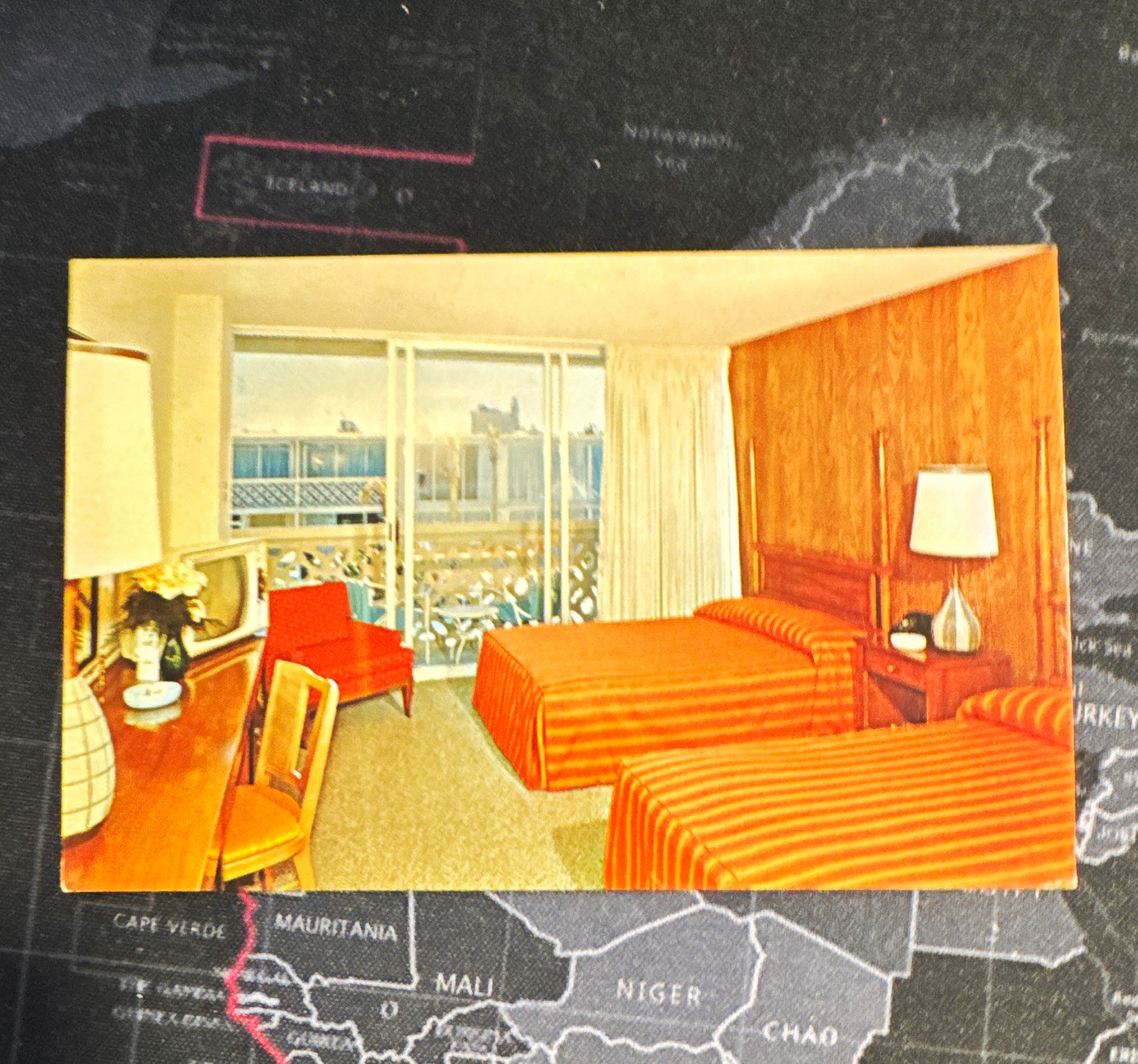 El Tropicano Motor Hotel San Antonio TX Original Photochrome Postcard Unposted