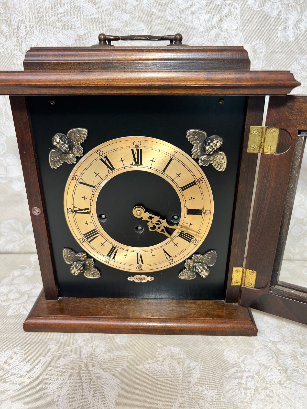 Vintage Wuersch Mantel Clock w/ Westminster Chimes Runs, Strikes and Chimes