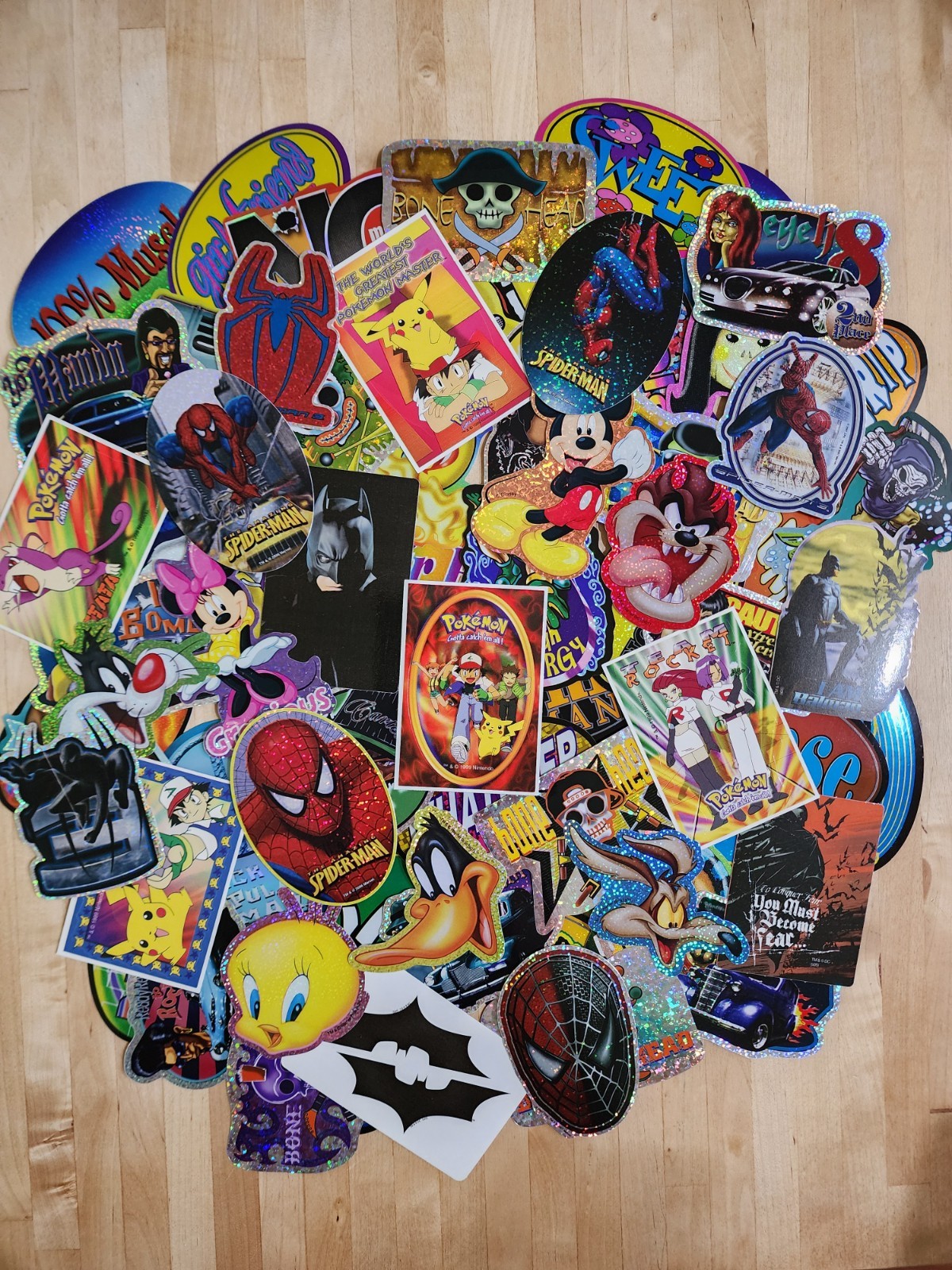 Lot of 50 Vintage 90’s-2000’s Vending Machine Stickers – No Dupes