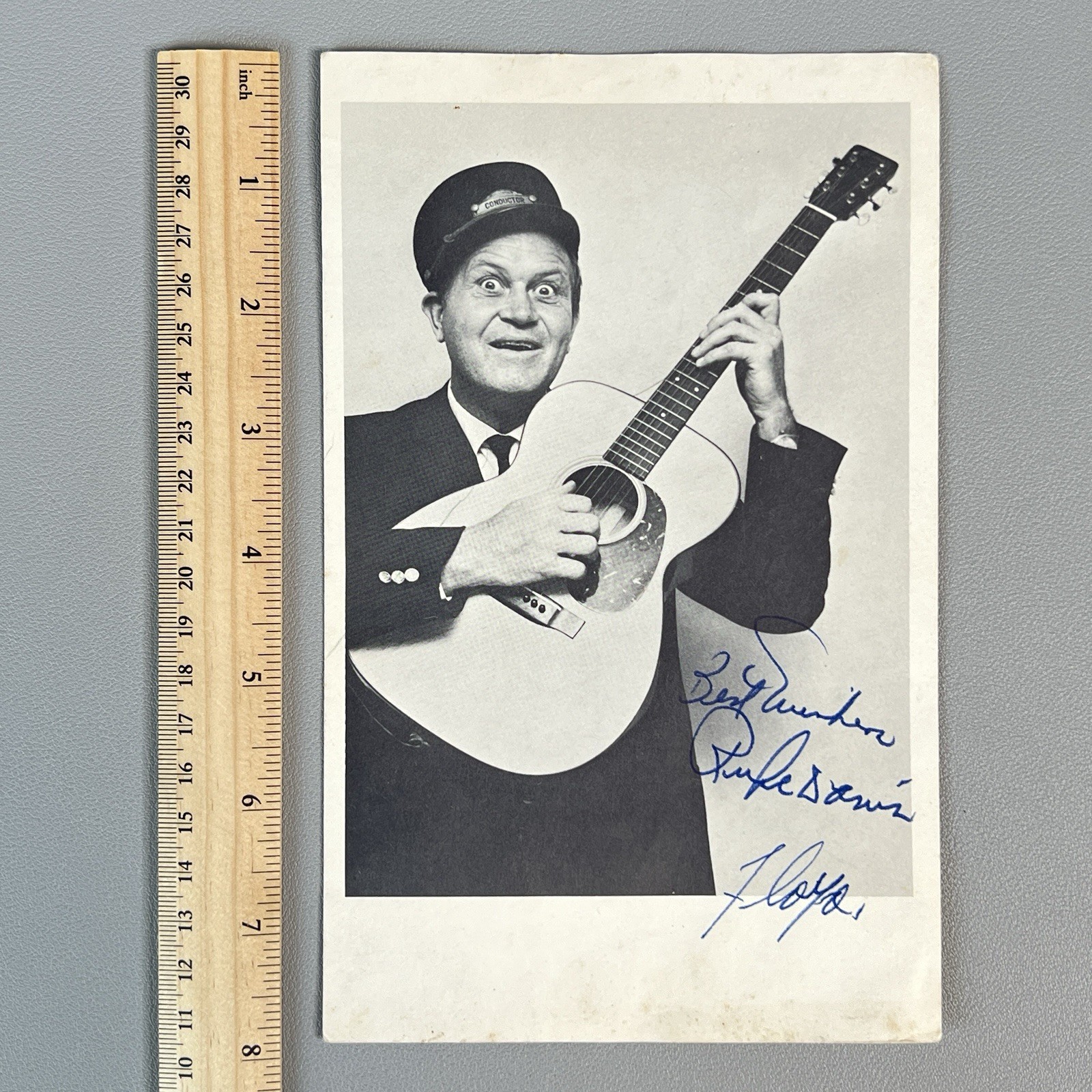 Vtg 1960s Rufe Davis Signed Petticoat Junction Coleman Ambassador Promo Photo