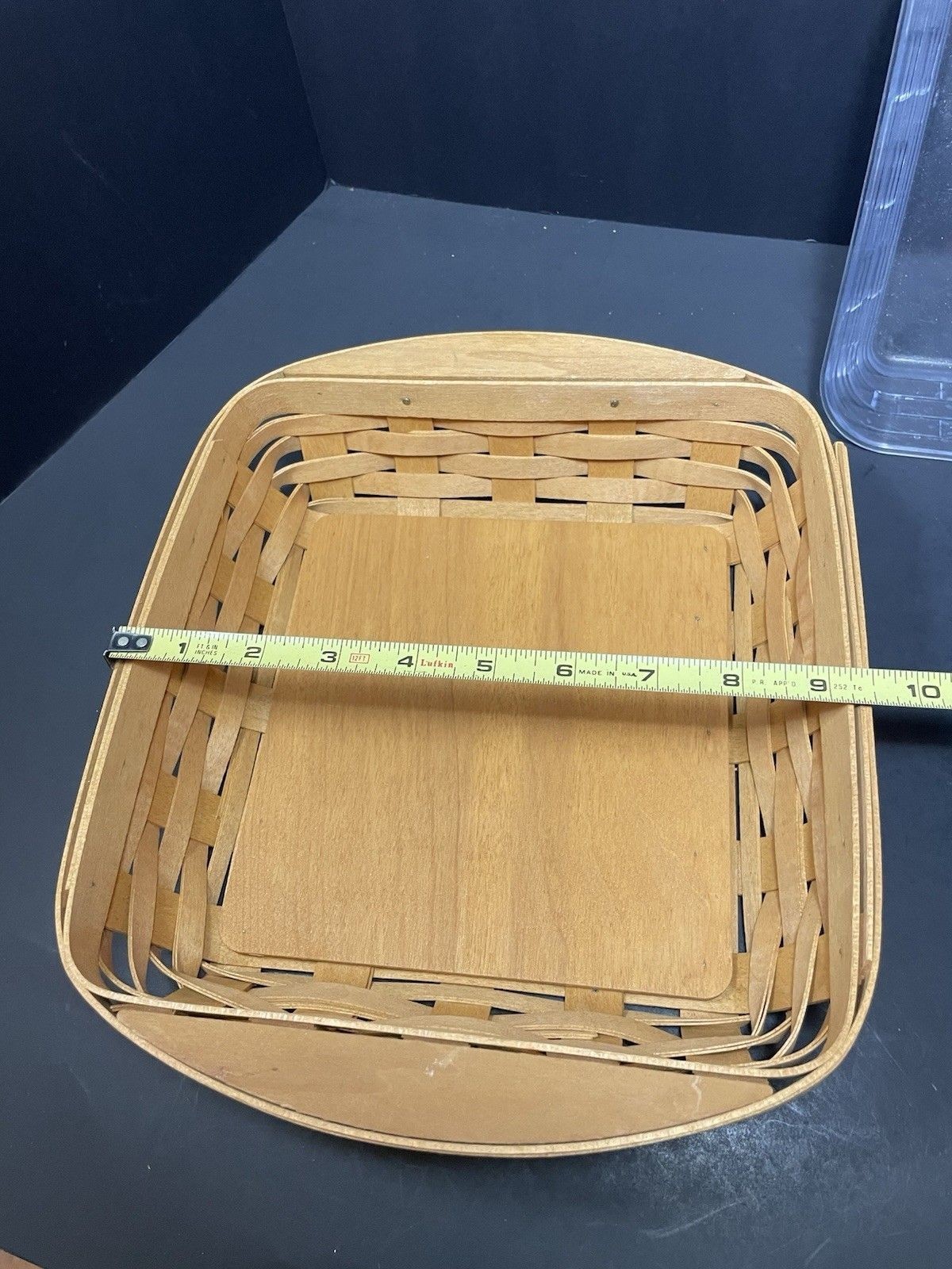 Longaberger Brownie Basket 2005 with Denim Blue Liner & Two Protectors 11”x9.5”