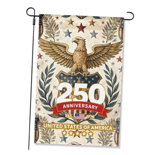 HSIAHOU 250th Anniversary American Garden Flag – Vintage Eagle Design 1776