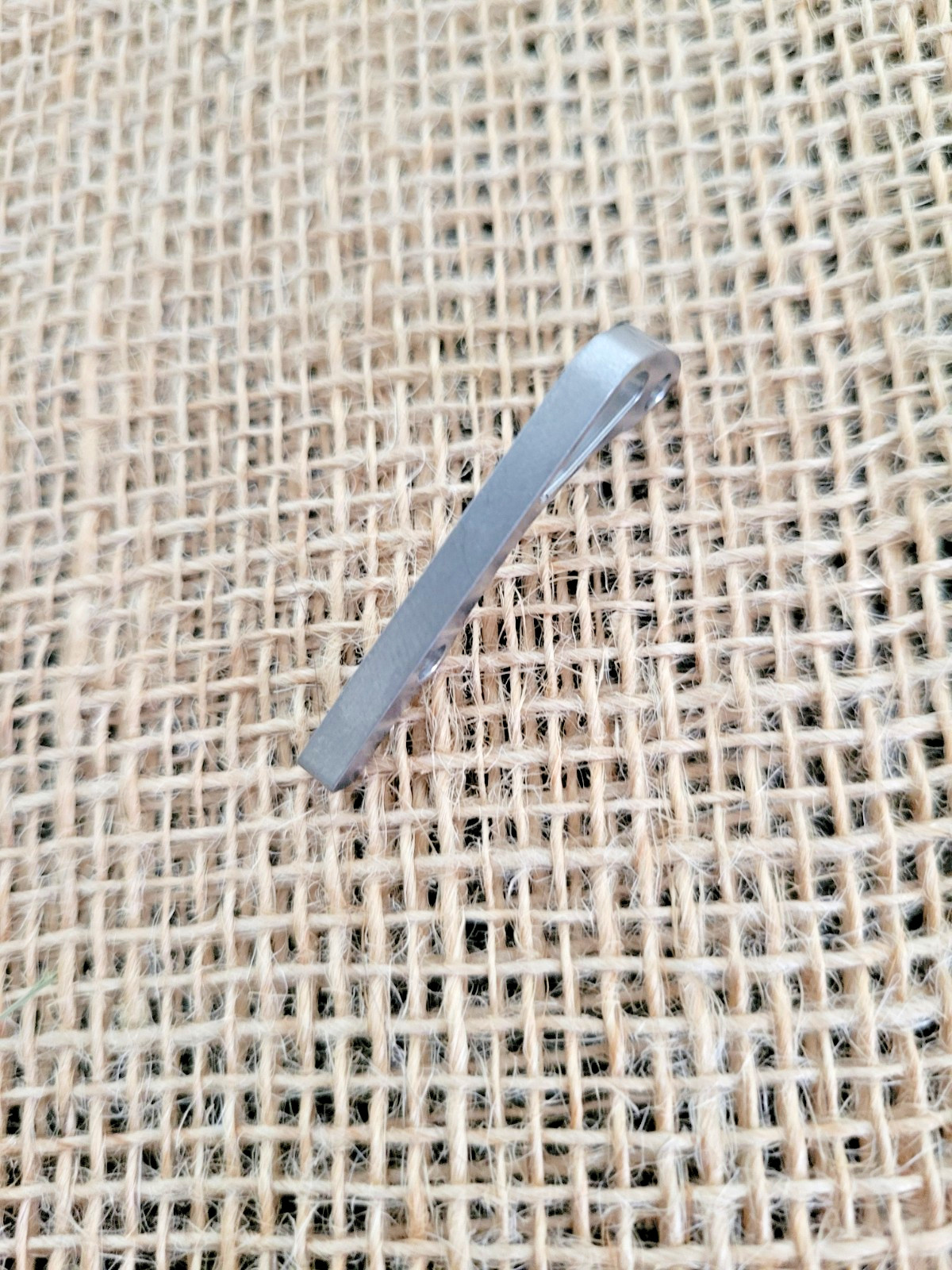 Flytanium Titanium Backspacer For Benchmade Mini Bugout Knife Stonewash Finish