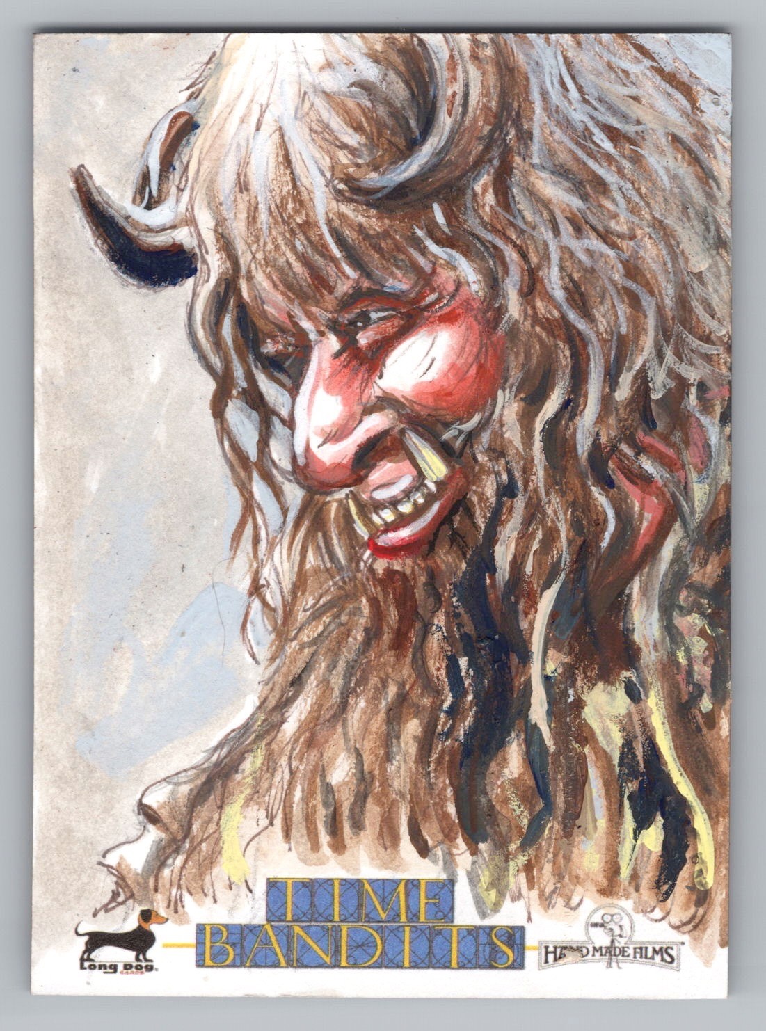 Time Bandits Trading Cards. Artist: Neil Camera – Winston the Ogre Sketch Card