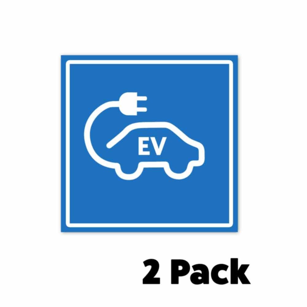 EV Charging Decal Electric Car BLUE Stickers Fit Chevrolet Bolt LEAF Tesla BMW