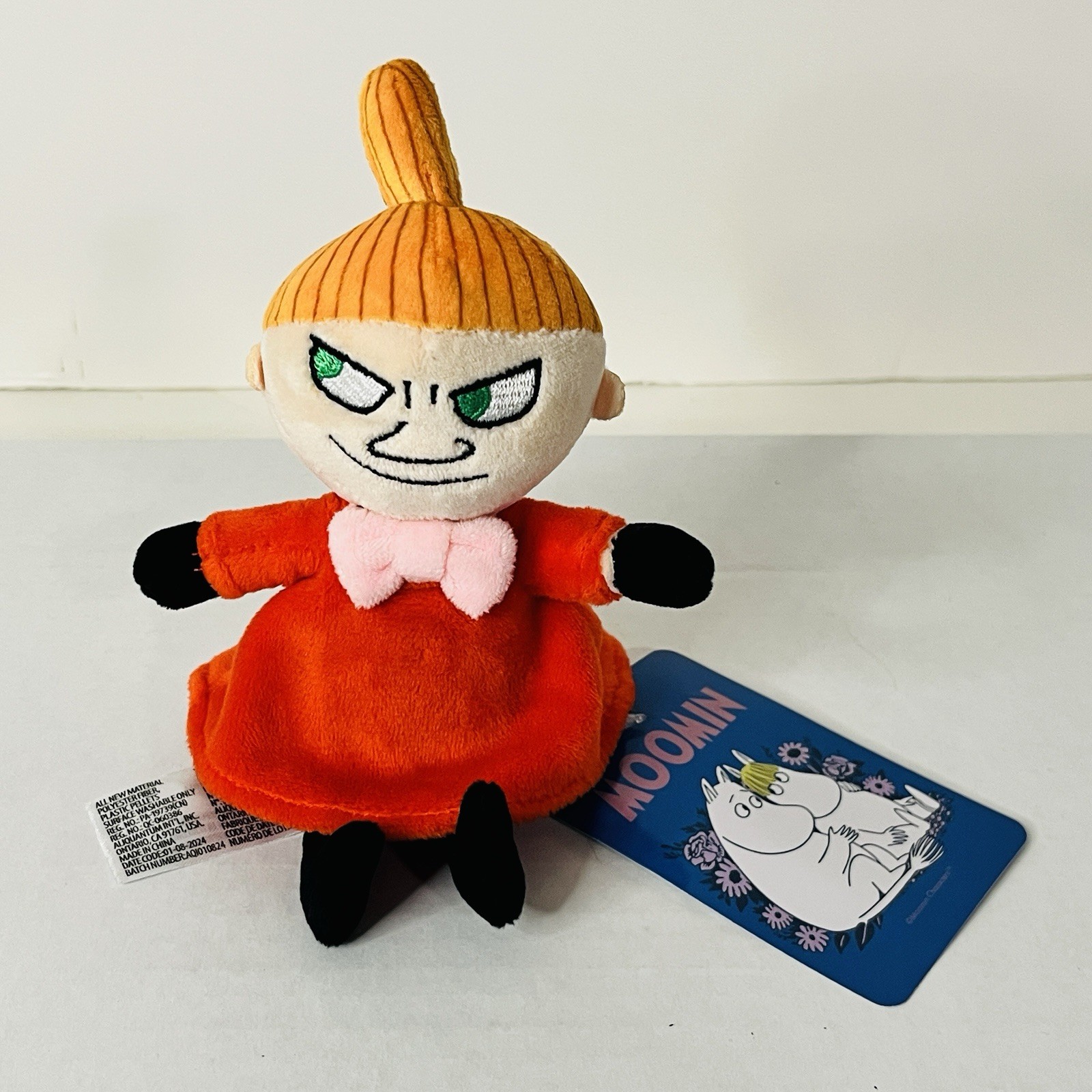 Moomin Little My Sekiguchi Beanbag 6″ Plush Toy Stuffed Figure New with Tag HTF