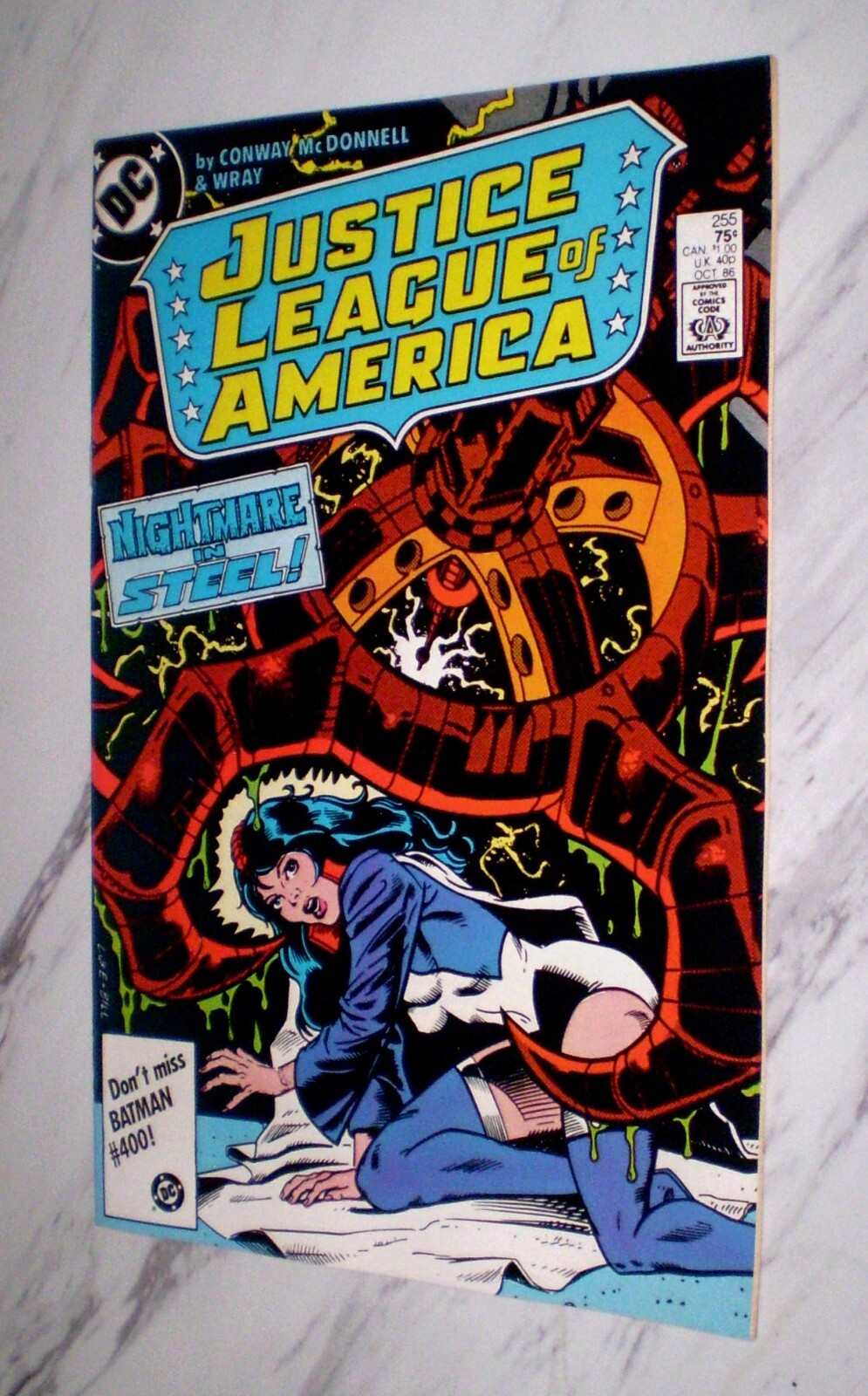 Justice League of America #255 NM/MT 9.8 OW/W pages 1986 DC #kellyssuperheroes