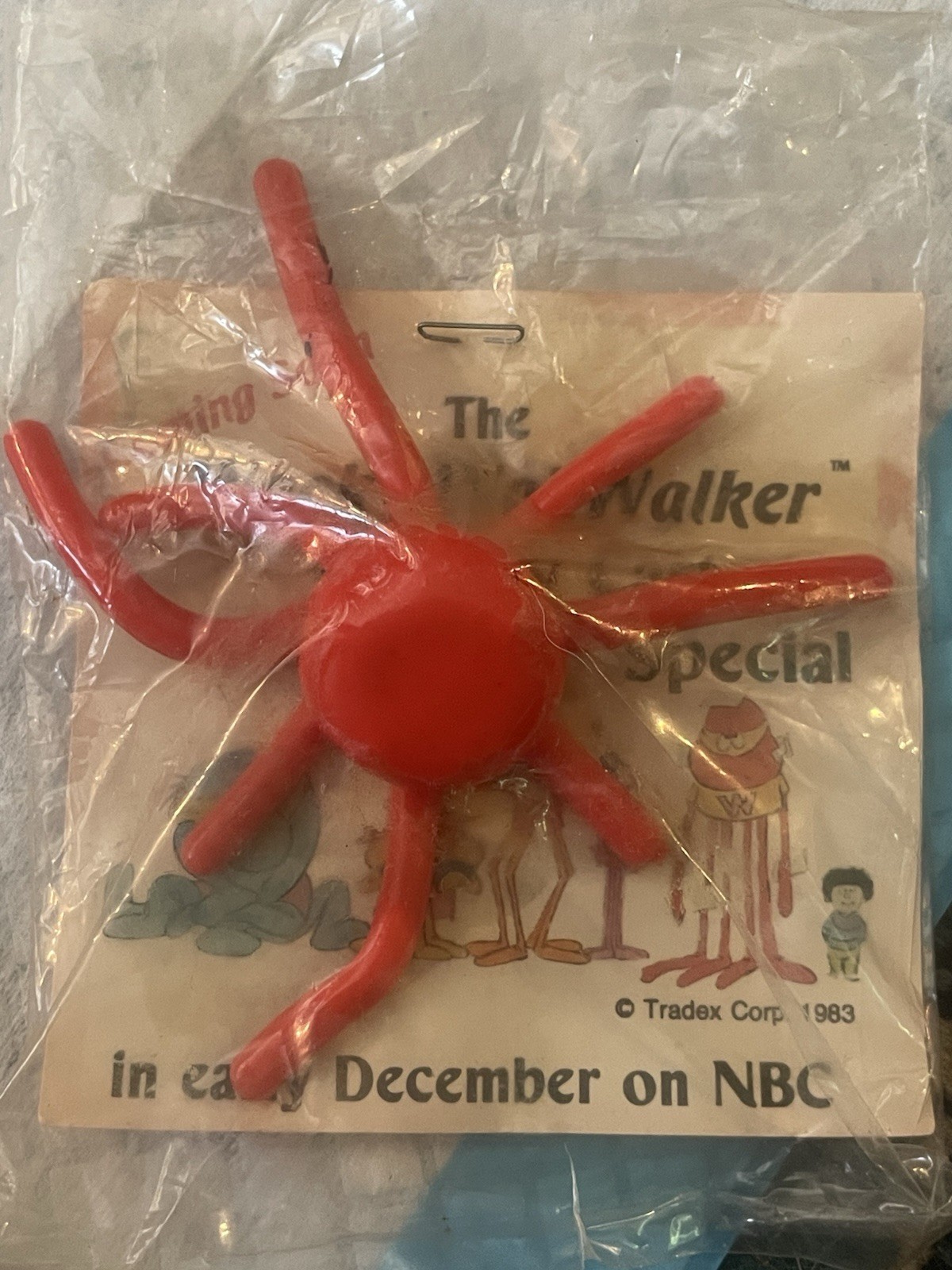 Preowned-1982 Wacky Wallwalker-red Spider-used-original Packaging