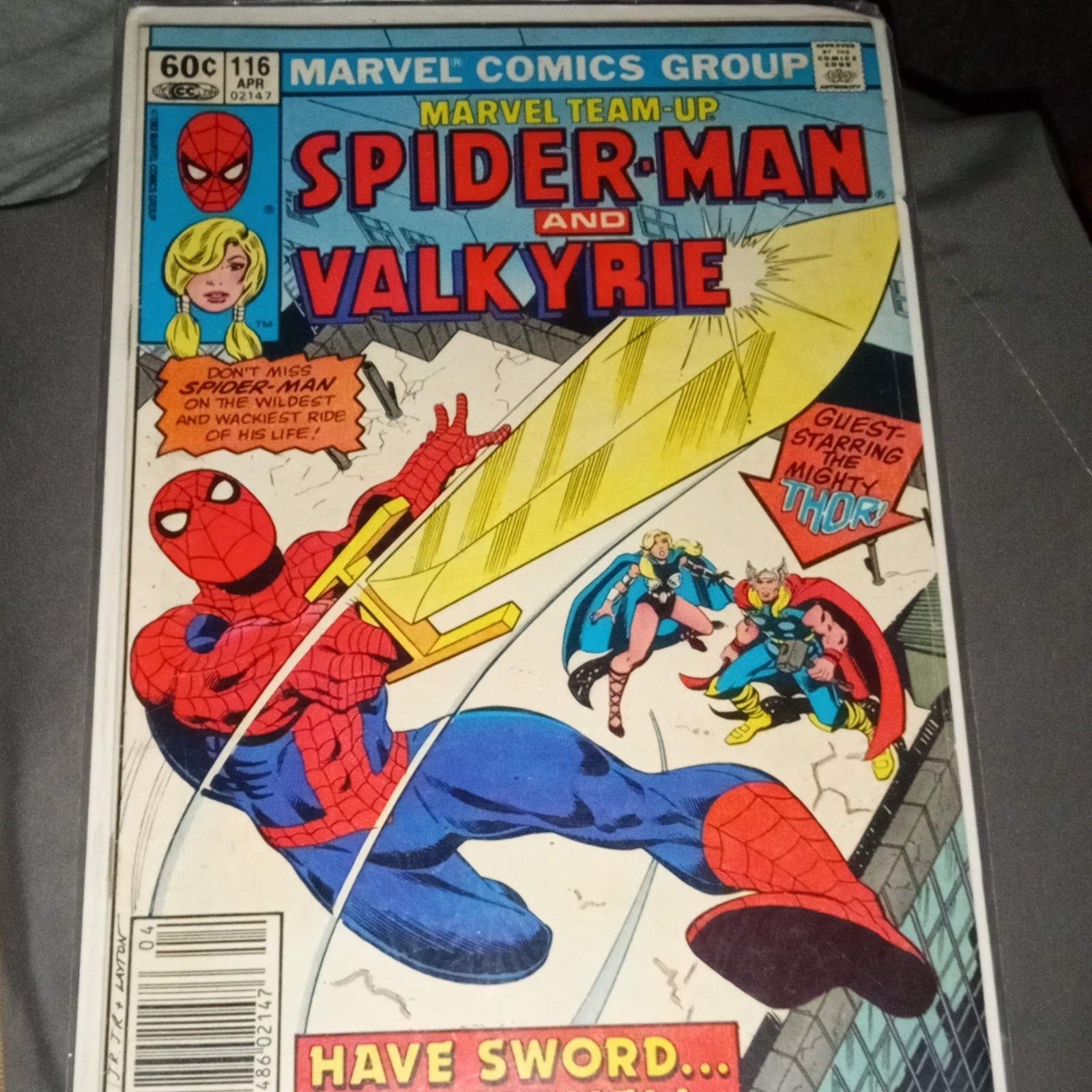 Marvel Comics Marvel Team-Up #116 Apr 1983 Spider-Man Valkyrie Thor DeMatteis