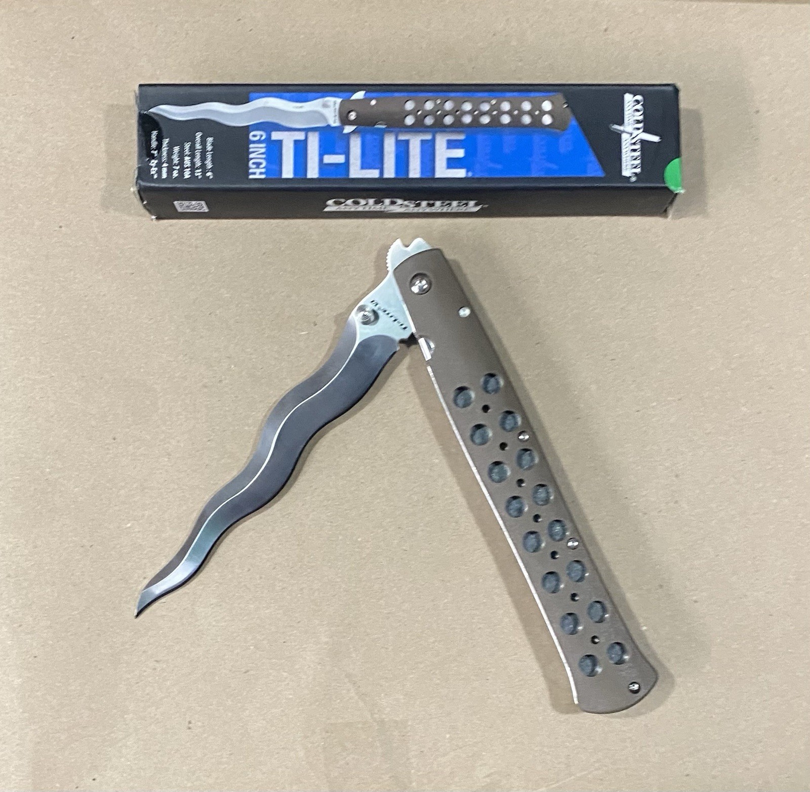 COLD STEEL 6″ TI-LITE ZY-EX HANDLE KRIS BLADE