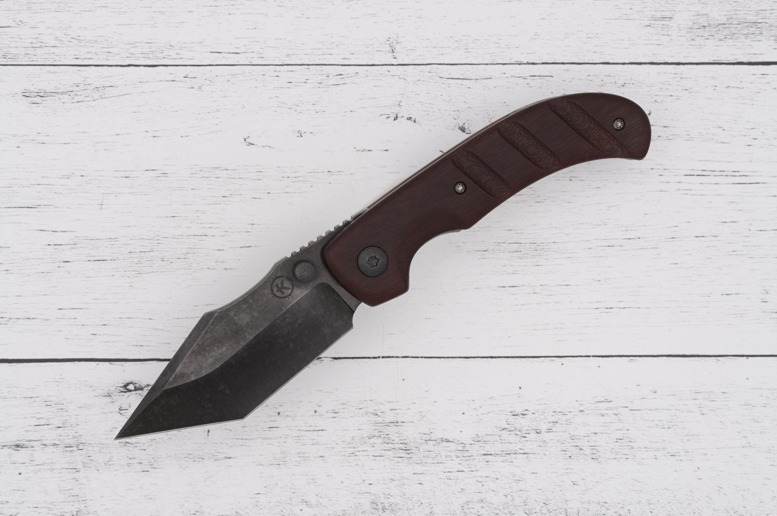 Sean Kendrick Custom Smoke Banshee – Antique Canvas Scale – Zirc Clip/ Spacer