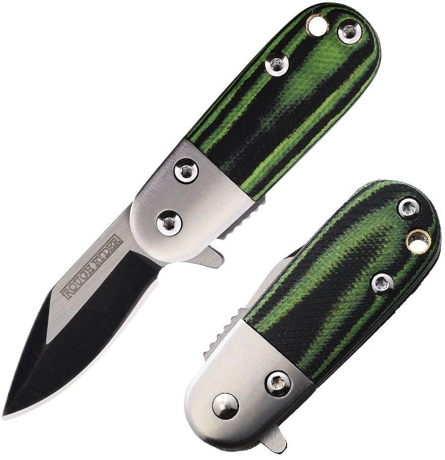 Rough Ryder Tadpole Assisted Folding Knife 1.5″ Stainless Steel Blade G10 Handle