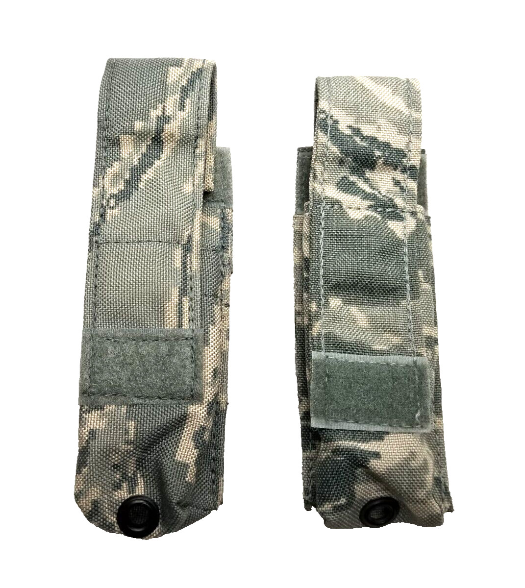 QTY 2 US Military MOLLE ABU Tiger 9mm Pistol Mag Pouch Hook & Loop US Air Force