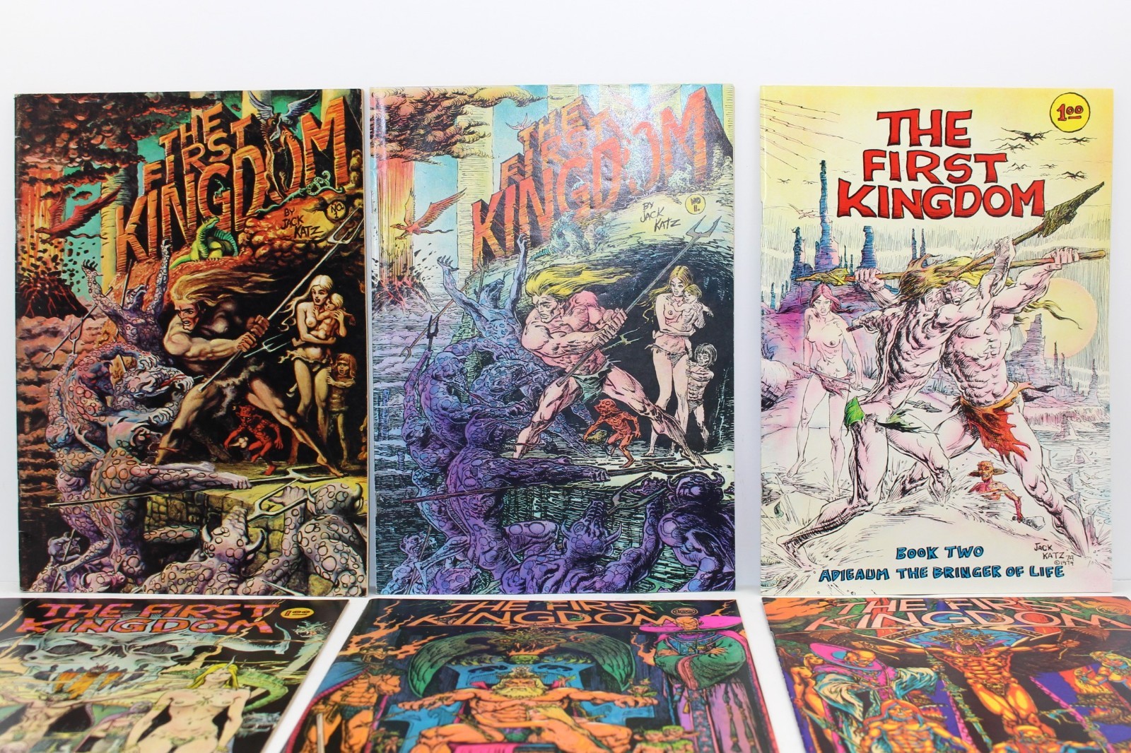 The First Kingdom by Jack Katz #1-7, 17-24, (2) #1, Lot of 16 books VF Condition