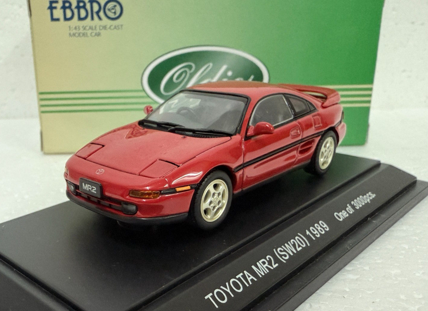 Ebbro 43266 Toyota SW20 MR2 1989 Red 1:43 scale diecast model car