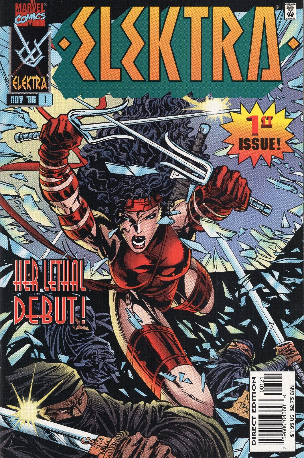 Elektra #1 Variant Marvel Comics 1996 NM