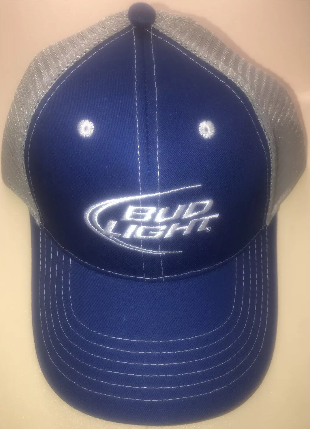 Bud Light baseball cap hat – Here we go -blue And Gray – New