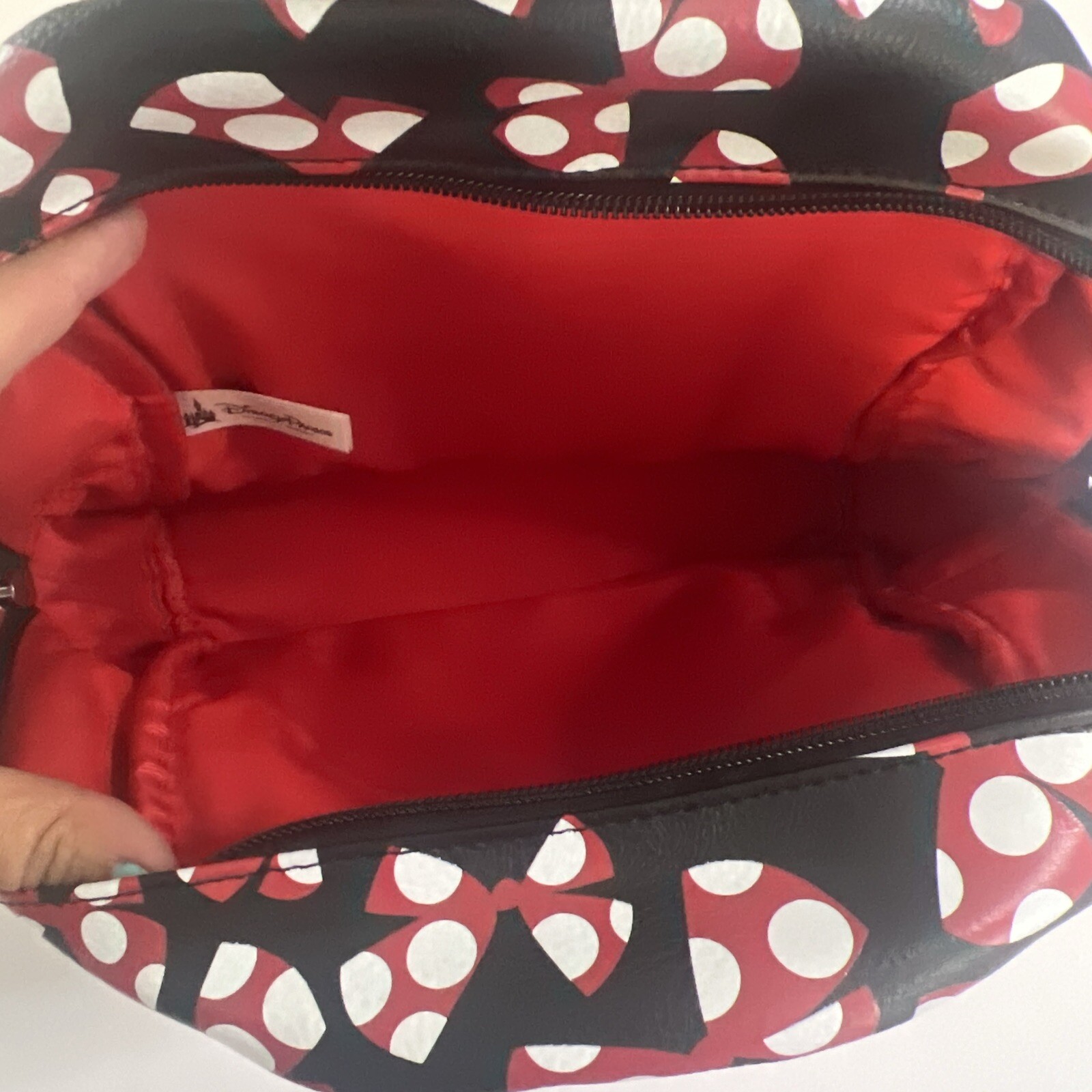Disney Parks Minnie Mouse BOWS Mini Backpack Polka Dot Bag