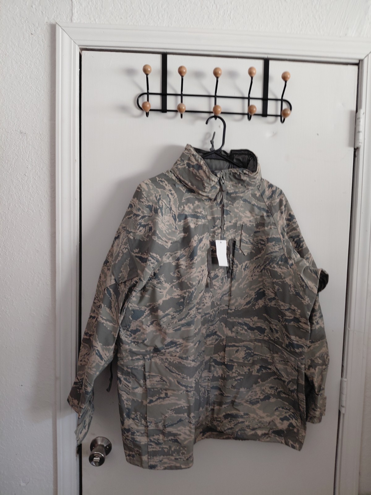 Propper APECS Parka Men’s Medium Short Green Air Force ABU Camo Jacket Large